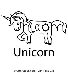  design de vetor de logotipo de texto unicórnio