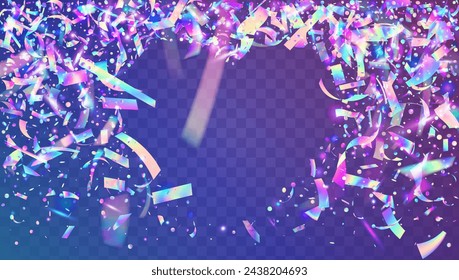 Unicorn Tinsel. Festive Paper. Cristal Dust. Falling Poster. Glare Surprise Cristals. Laser Concept. Neon Glitter. Blue Happy Effect. Pink Unicorn Tinsel