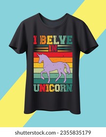 Unicorn T-shirt Design
I Belive in unicorn .