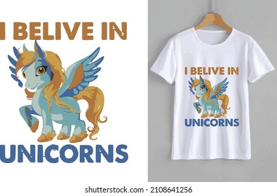 Unicorn Tshirt Design by Illustrator