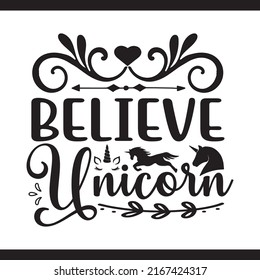 Unicorn t-shirt design And Typography Design