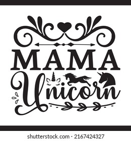 Unicorn t-shirt design And Typography Design