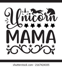 Unicorn t-shirt design And Typography Design