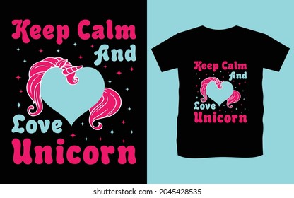 Unicorn T-Shirt Design unique vector 