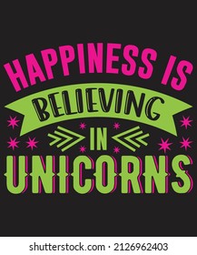 Unicorn T-shirt Design Vector For Vector