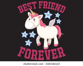Unicorn t-shirt design vector file