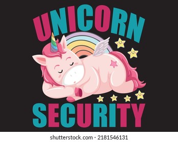 Unicorn t-shirt design vector file