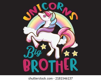 Unicorn t-shirt design vector file