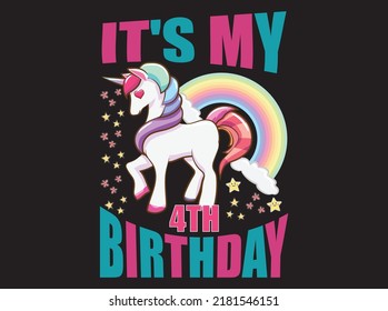 Unicorn t-shirt design vector file