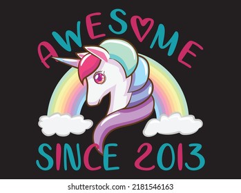 Unicorn t-shirt design vector file