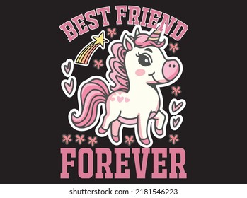 Unicorn t-shirt design vector file
