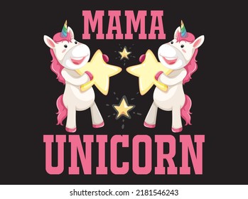 Unicorn t-shirt design vector file