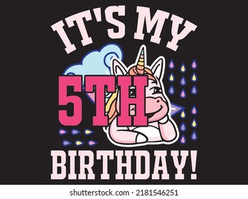 Unicorn t-shirt design vector file