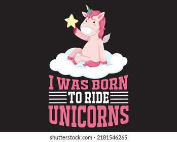 Unicorn t-shirt design vector file