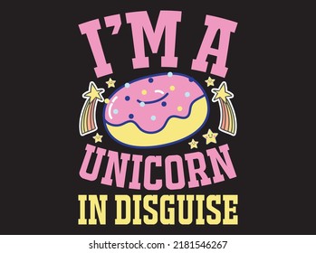 Unicorn t-shirt design vector file