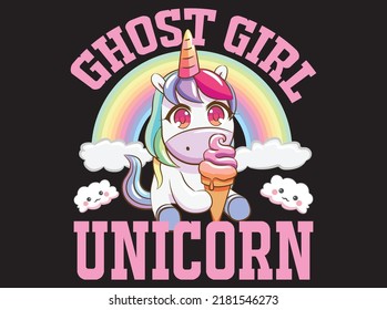 Unicorn t-shirt design vector file