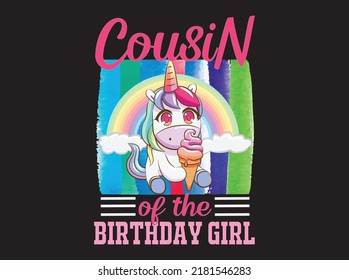 Unicorn t-shirt design vector file