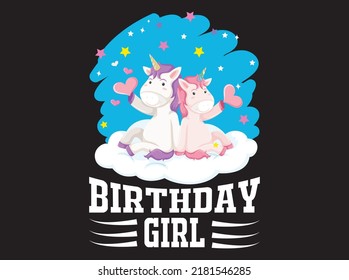 Unicorn t-shirt design vector file