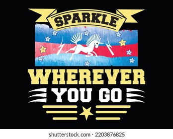 Unicorn t-shirt design vector file