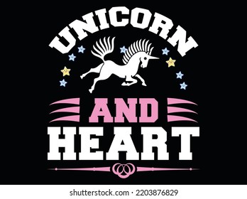 Unicorn t-shirt design vector file