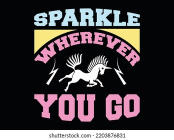Unicorn t-shirt design vector file