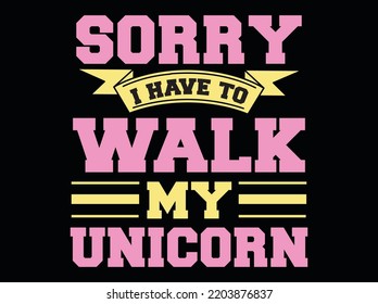 Unicorn t-shirt design vector file