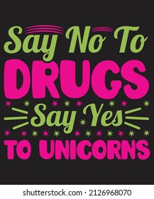 Unicorn T-shirt Design Vector For Graphics