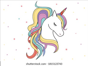 unicorn vector design hand drawn positive. vector illustration design for fashion graphics, t shirt prints, posters etc
stationery,mug,t shirt,phone case  fashion style trend spring summer print 