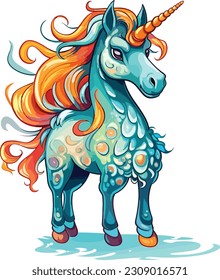 Unicorn Vector design, Unicorn Illustration 