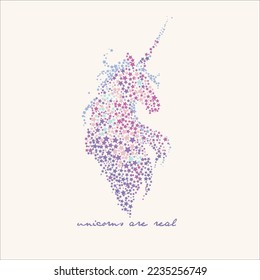 unicorn Vektorgrafik-Design Illustration abstrakte Textur Kinder Mädchen Junge Mode Trend T-Shirt Kunstmuster-Star modern Silhouette
