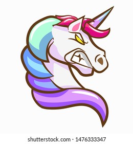 unicorn vector graphic clipart design