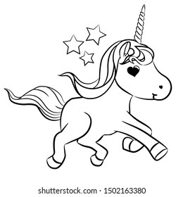unicorn vector graphic clipart design