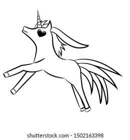 unicorn vector graphic clipart design
