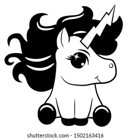 unicorn vector graphic clipart design