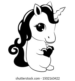 unicorn vector graphic clipart design