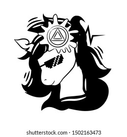 unicorn vector graphic clipart design