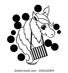 unicorn vector graphic clipart design