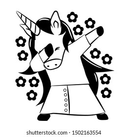 unicorn vector graphic clipart design