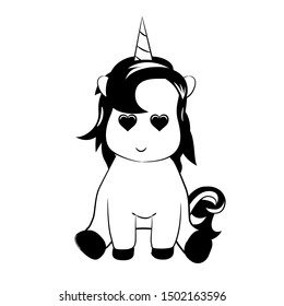 unicorn vector graphic clipart design