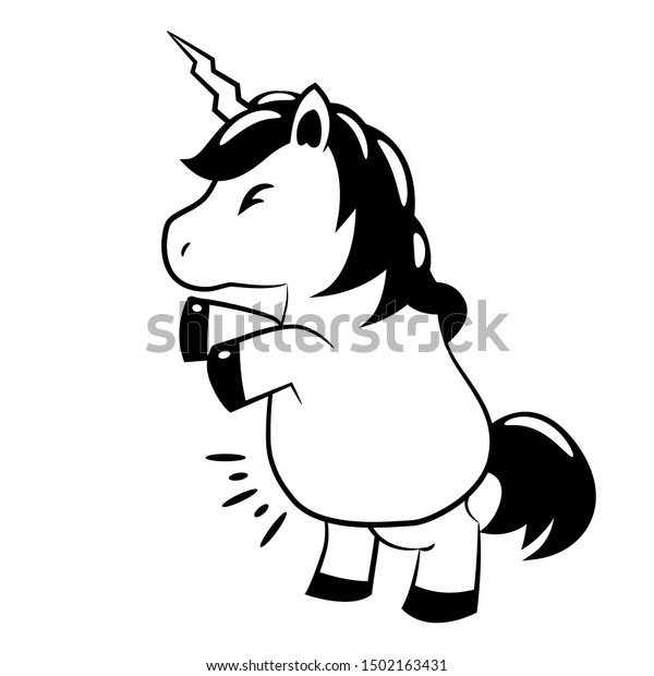 Unicorn Vector Graphic Clipart Design Stock Vector Royalty Free