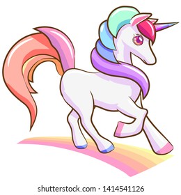 unicorn vector graphic design clipart