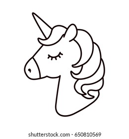 Unicorn Clipart Black And White Easy