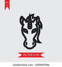 Unicorn vector icon