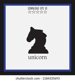 unicorn vector icon
