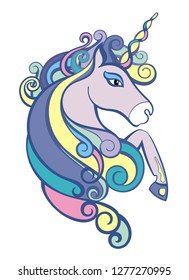 Unicorn vector illustration