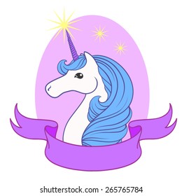 Unicorn. Vector illustration