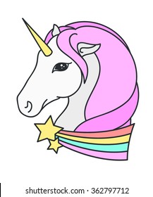 Unicorn. Vector illustration