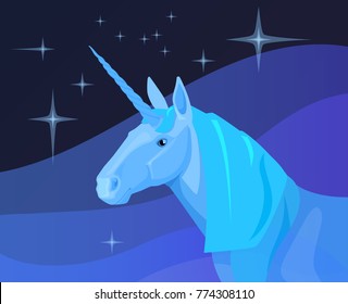 Unicorn. Vector illustration