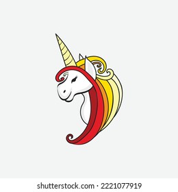 Unicorn vector illustration graphic on white background