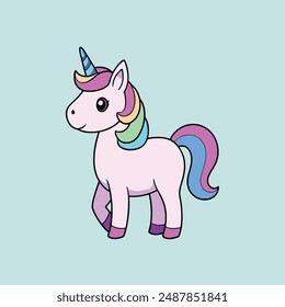 Unicorn vector illustration image and art
